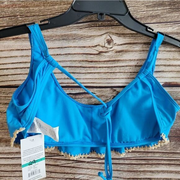 Bikini Lab aqua bikini top Large NWT - Picture 2 of 5